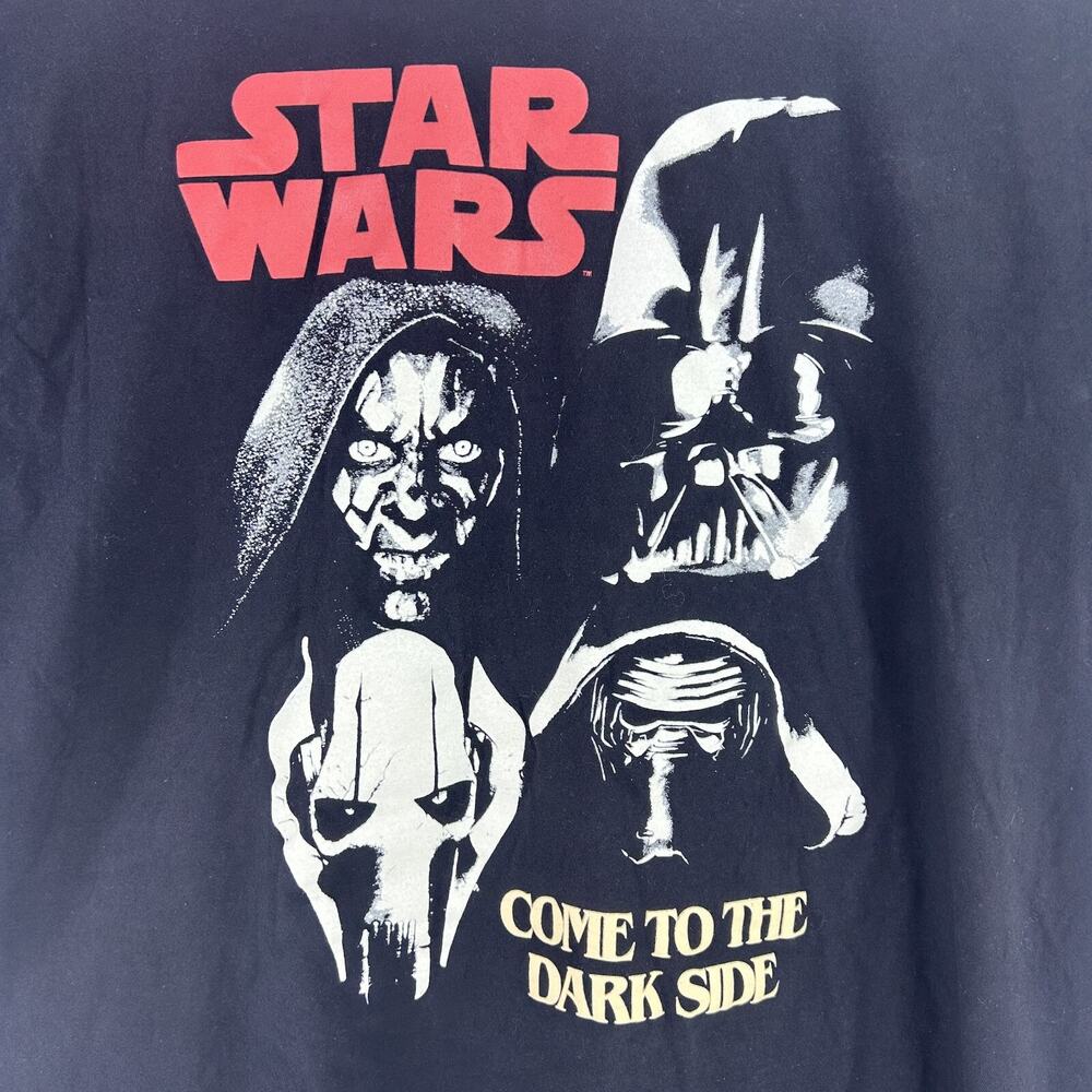 Star Wars Mens XL  T-Shirt - Come To The Dark Side  4 Sith Image Darth Vader